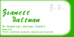 zsanett waltman business card